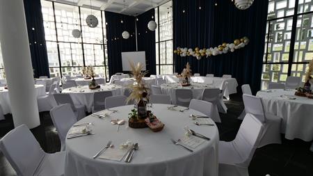 Wedding Reception Setup in Pioneer Room, Whanganui War Memorial Centre
